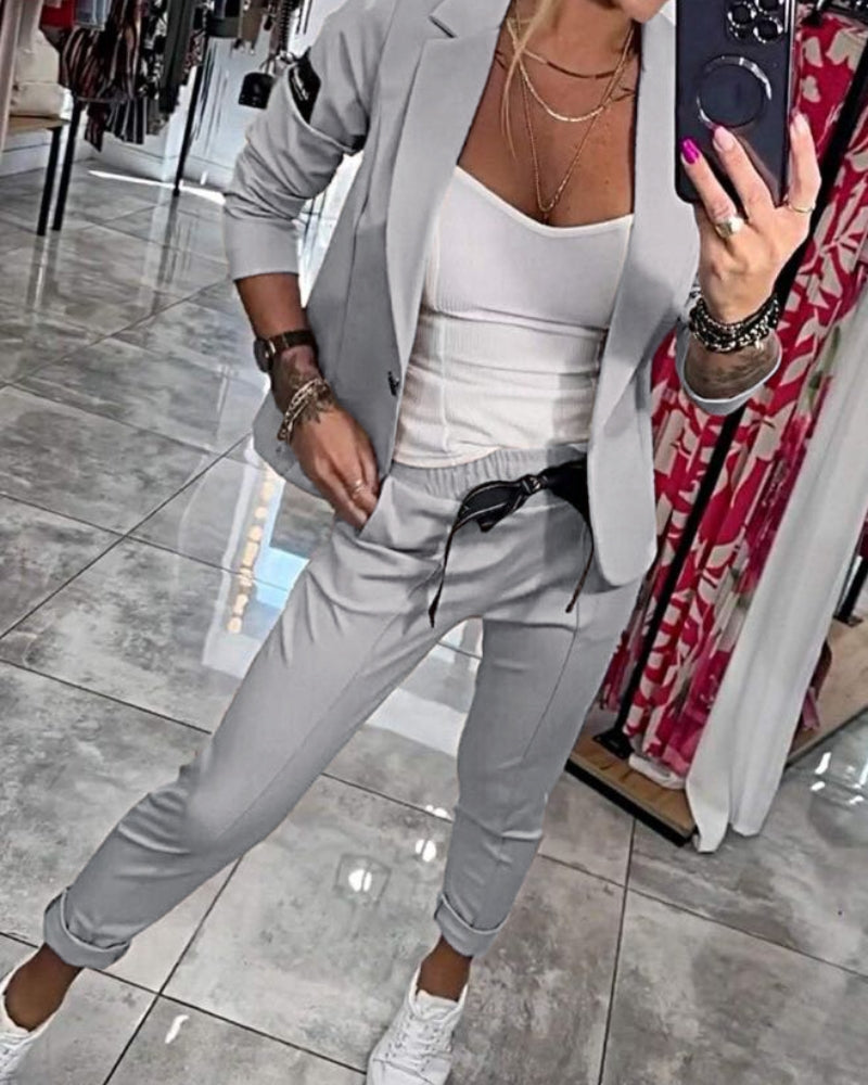 Malou - Ensemble Complet : Top, Veste et Pantalon