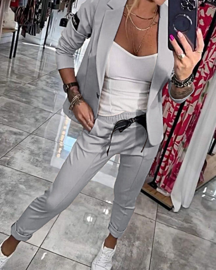 Malou - Ensemble Complet : Top, Veste et Pantalon