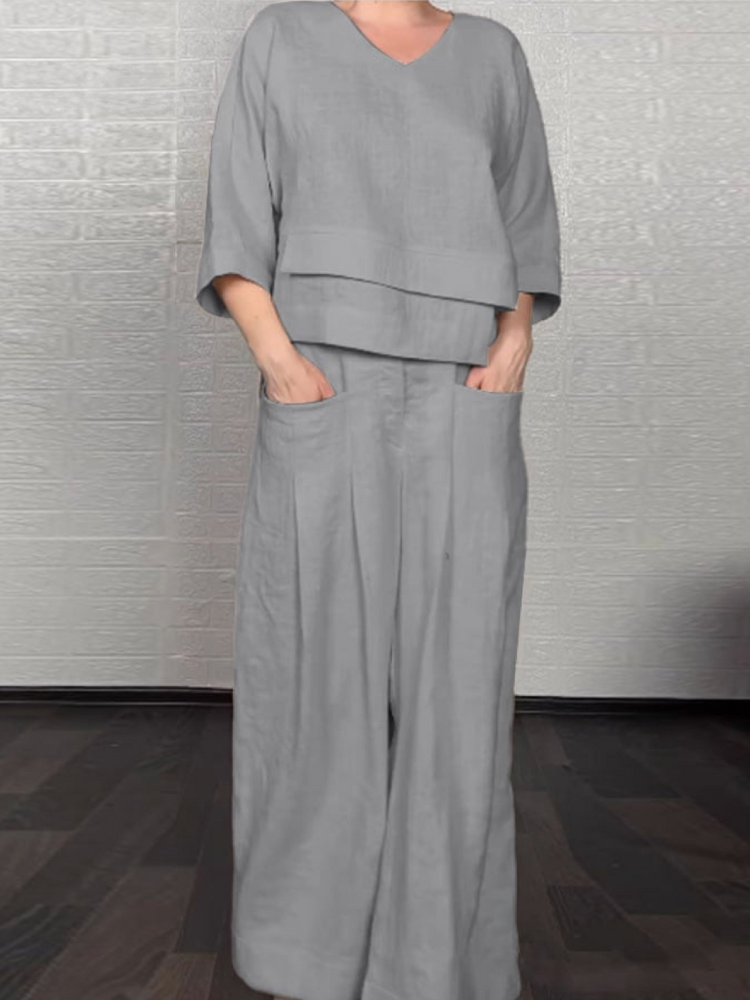 Renaya - Ensemble Casual en Coton et Lin