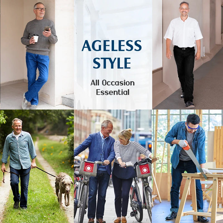 Jean Homme Classique Coupe Droite Extensible