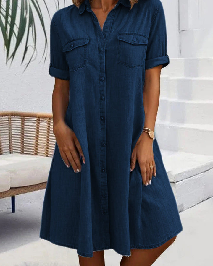 Salomé™ | Denim Shirt Dress