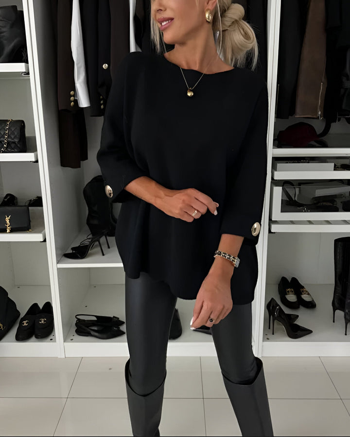 Lucie™ | Pull Doux avec Boutons