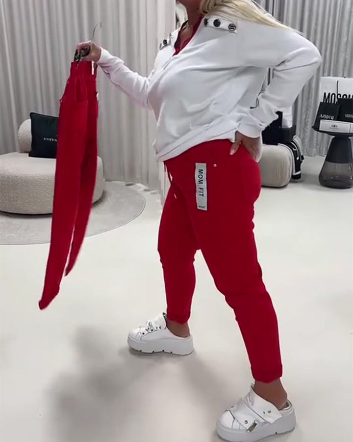 Pantalon Mode Élastique Cordon