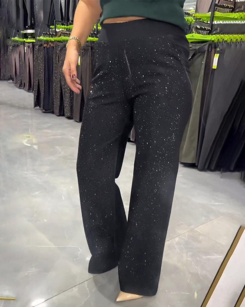 Pantalon Large Tendance Et Décontracté