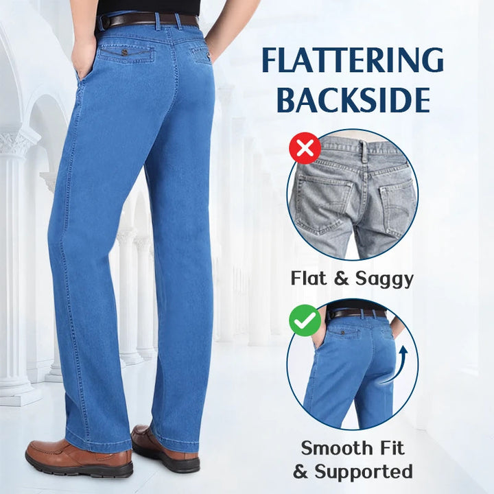 Jean Homme Classique Coupe Droite Extensible