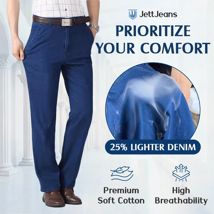 Jean Homme Classique Coupe Droite Extensible