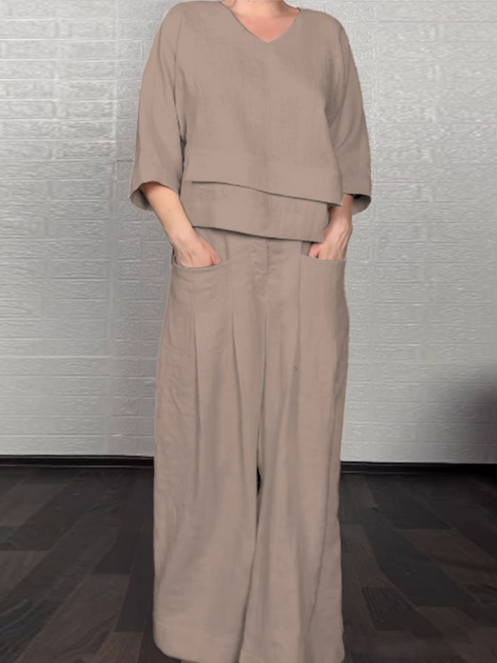 Renaya - Ensemble Casual en Coton et Lin