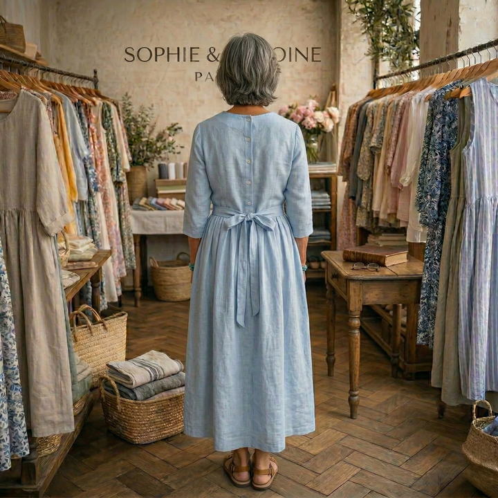 MONIQUE | ROBE ÉLÉGANTE DE PRINTEMPS PRÉCOCE