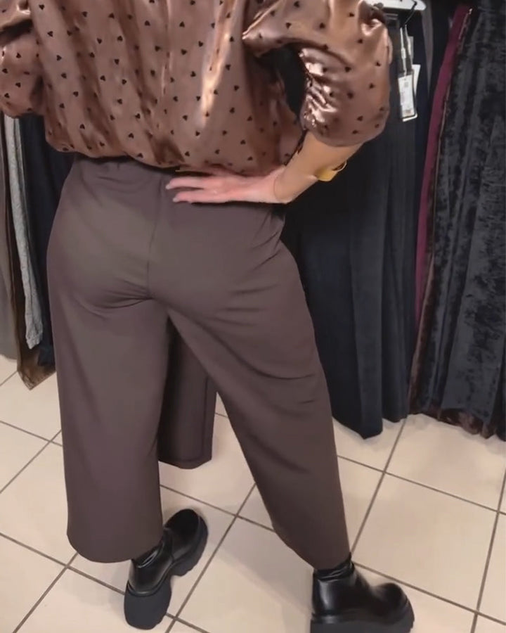 Jupe-Pantalon Élégant Design À Fermeture Éclair Décontracté