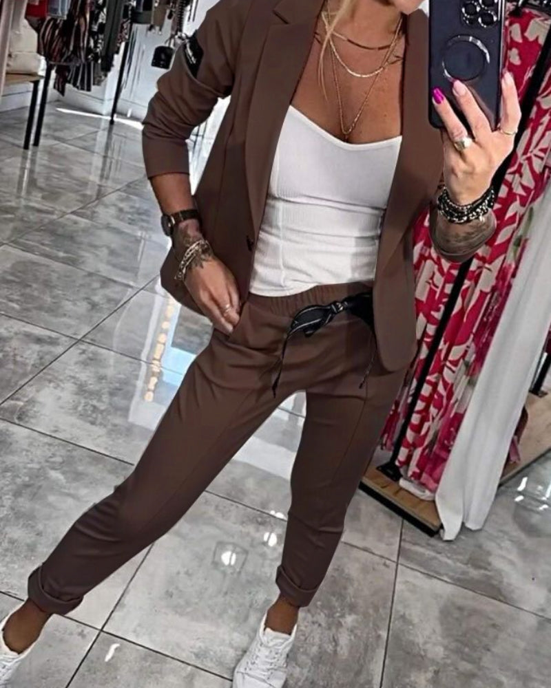 Malou - Ensemble Complet : Top, Veste et Pantalon
