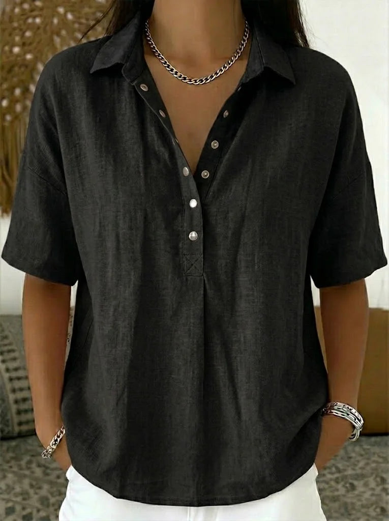 SAULE | BLOUSE AVEC COL ET DÉTAILS DE BOUTON