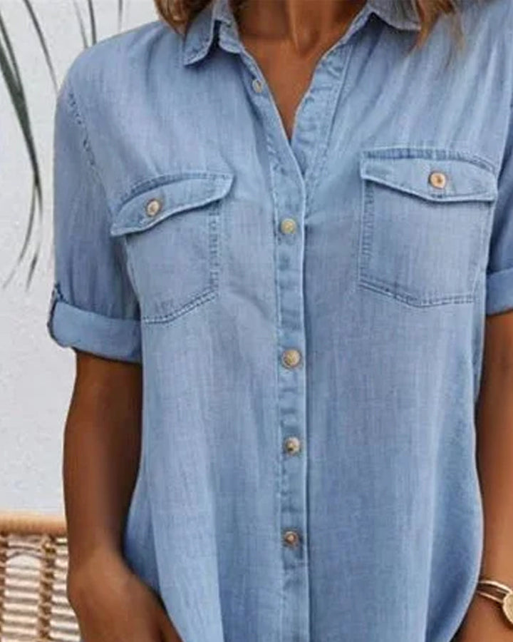 Salomé™ | Denim Shirt Dress
