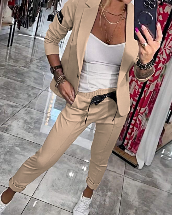 Malou - Ensemble Complet : Top, Veste et Pantalon