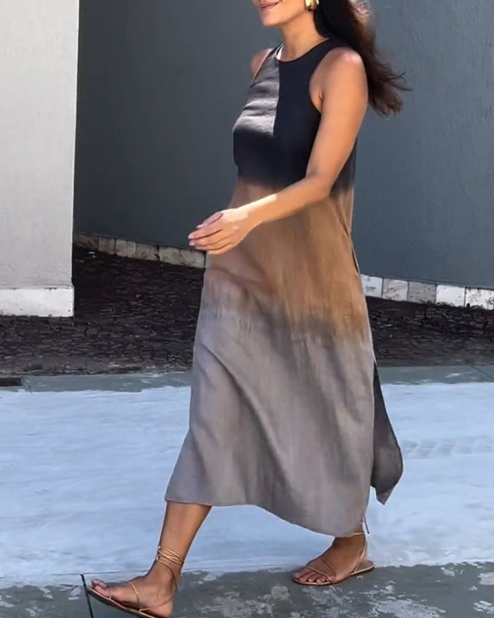 Élodie | Robe sans manches et dégradé