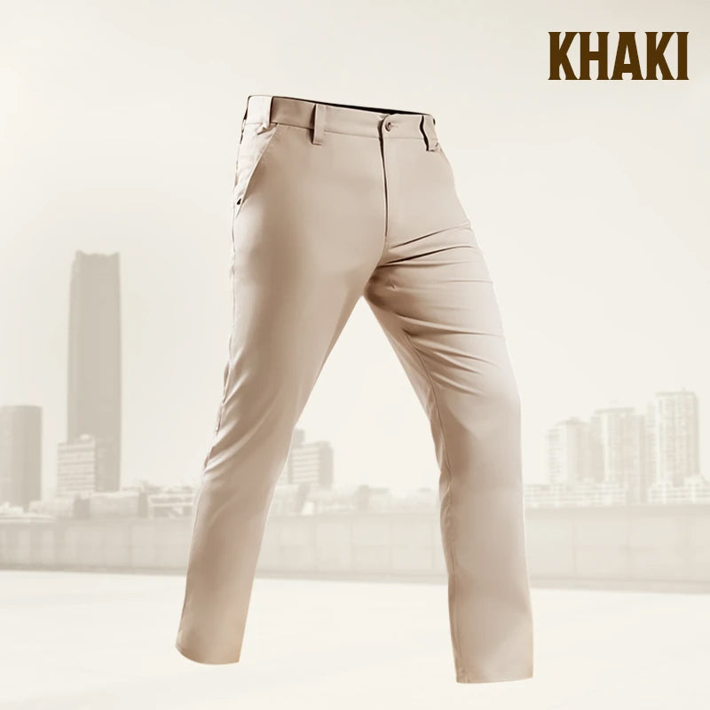 Pantalon Actif Khaki Pour Homme Avec Ceinture Extensible