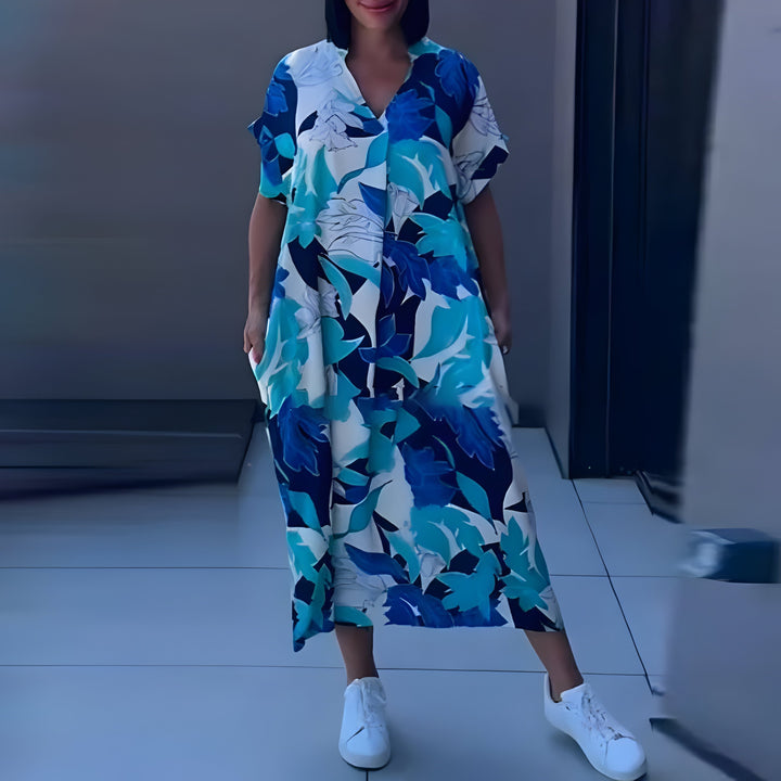 Zoé™ | Robe Maxi à Imprimé Vibrant